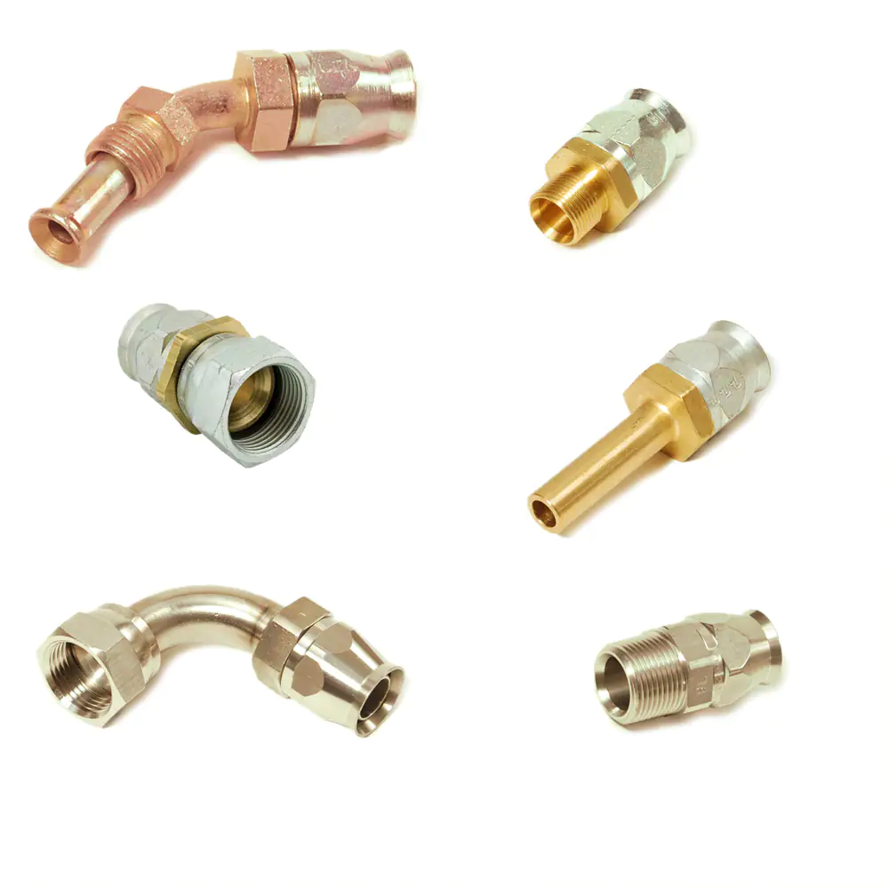 派克90系列，現(xiàn)場可拆式軟管接頭，用于PTFE 軟管連接